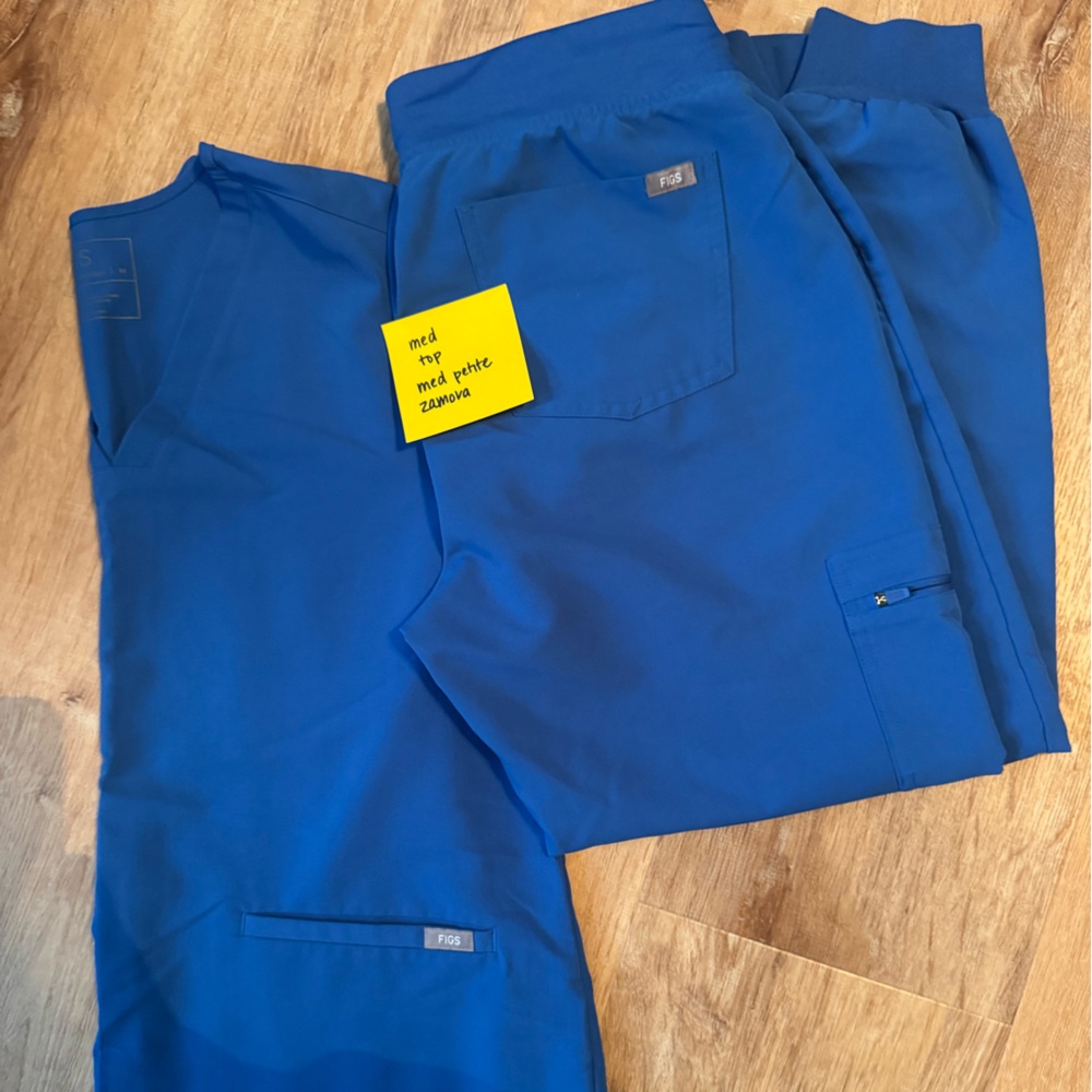 Figs Royal Blue Scrub Pants